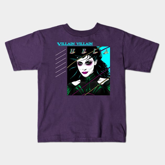 Her Name Is Hela Kids T-Shirt by ShayLei